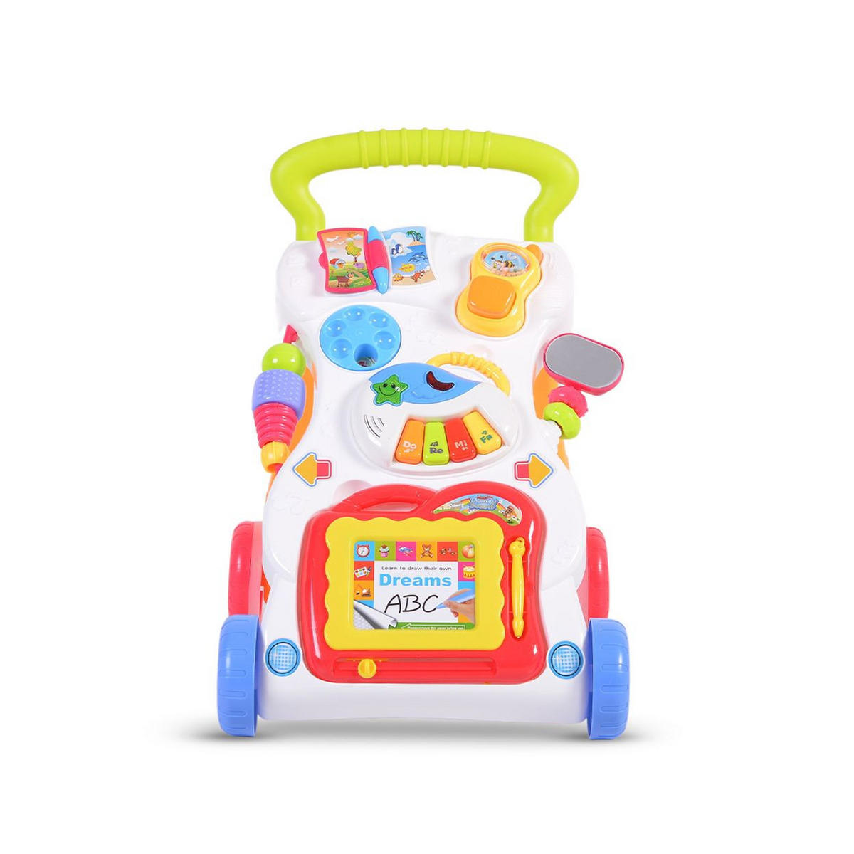 LAUFHILFE Dreams blau Spielcenter, Zeichenbrett, Melodien und Geräusche - Blau, Kunststoff (34/45/42cm) - Moni