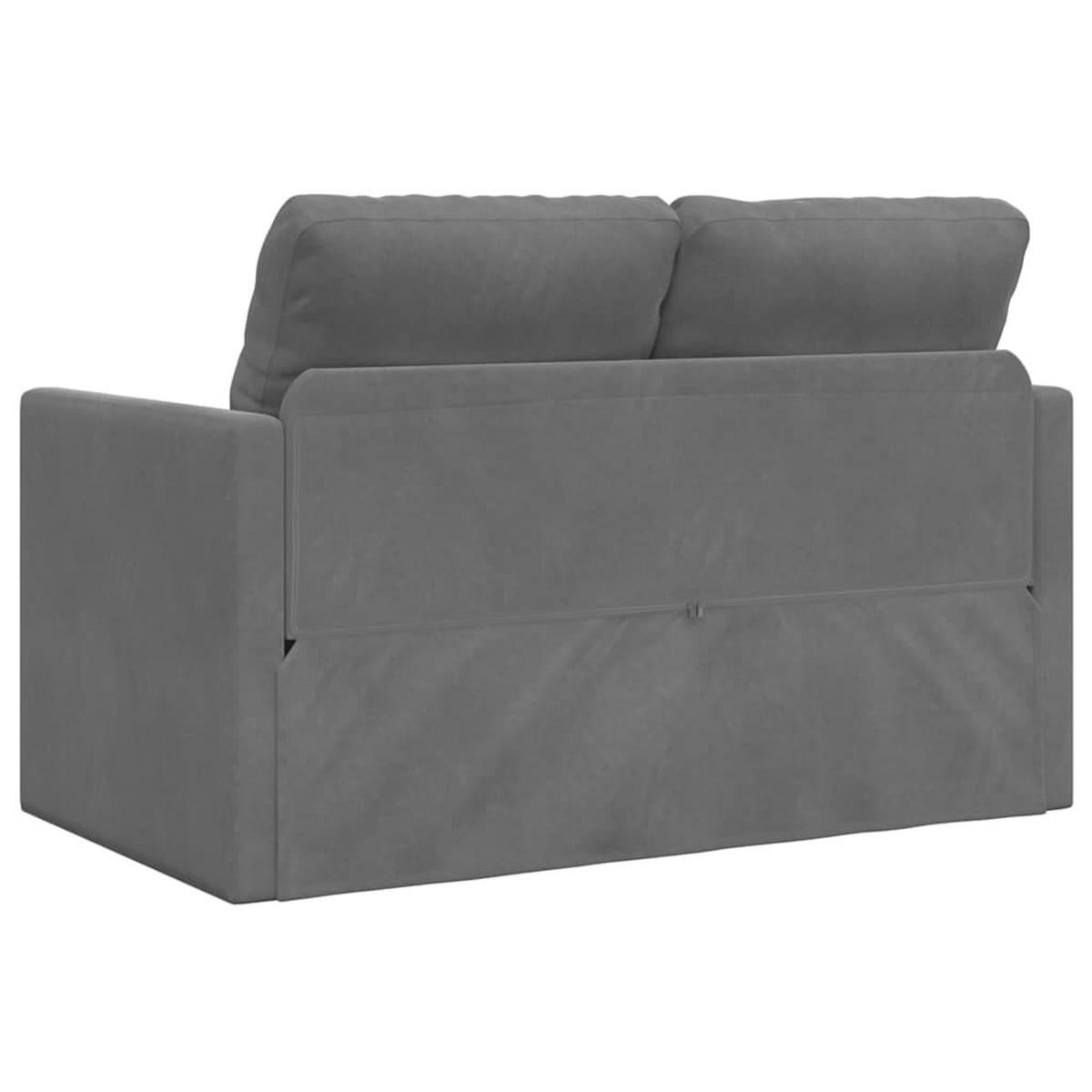 SCHLAFSOFA Brown - Dunkelgrau, Naturmaterialien (122/70/55cm) - Nettlife