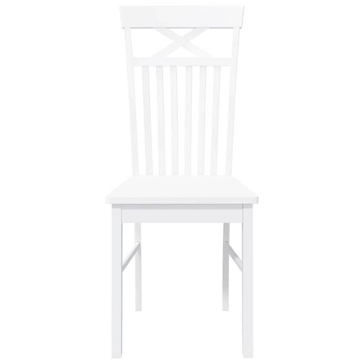 STUHL-SET 2 Stk Korngrafenbach 42.5/94/53.5 cm - Weiß, Holz (42.5/94/53.5cm) - ZMH