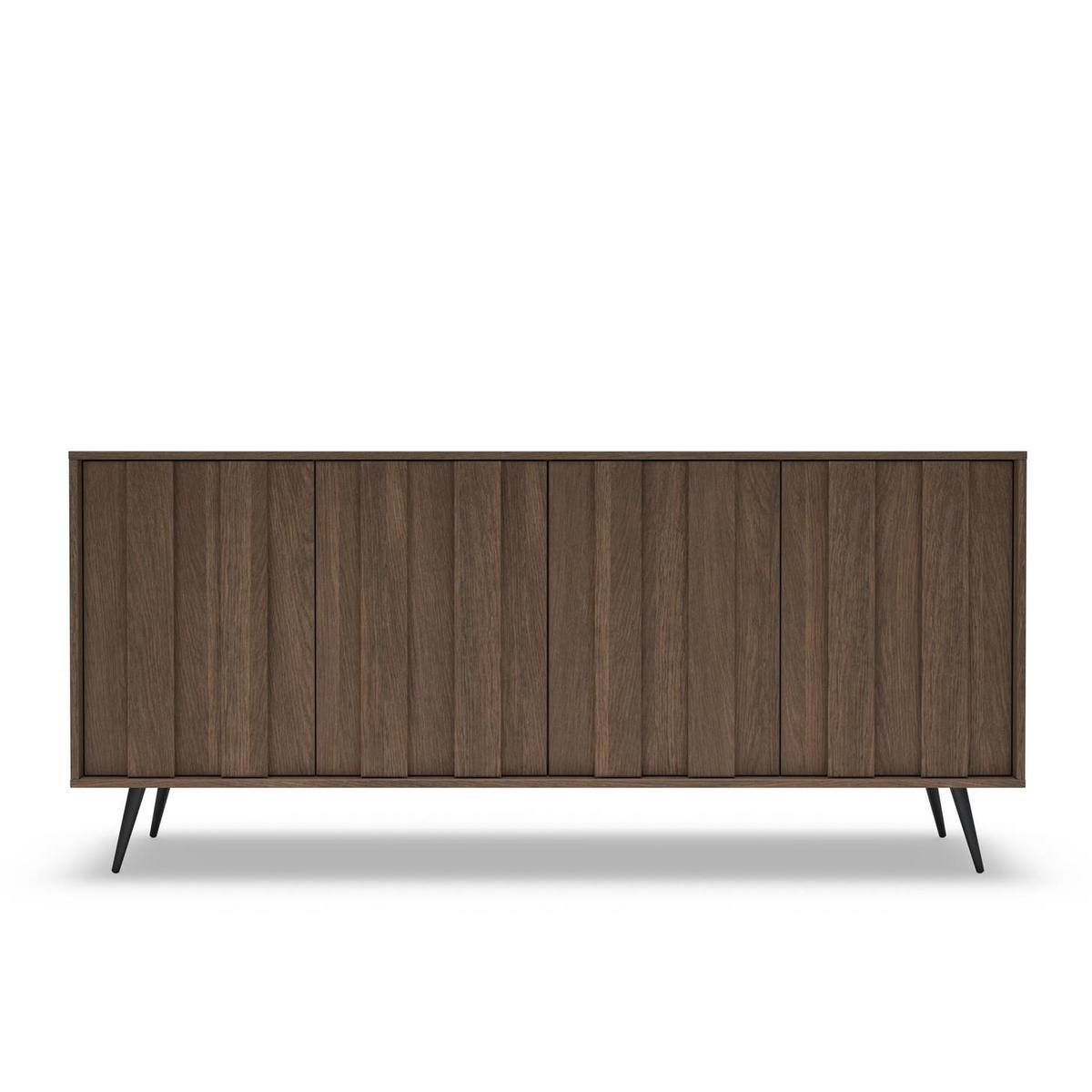 SIDEBOARD FARO, mit LED, Breites Kommode - Eichefarben, Holzwerkstoff (183/83/40cm) - Bettso