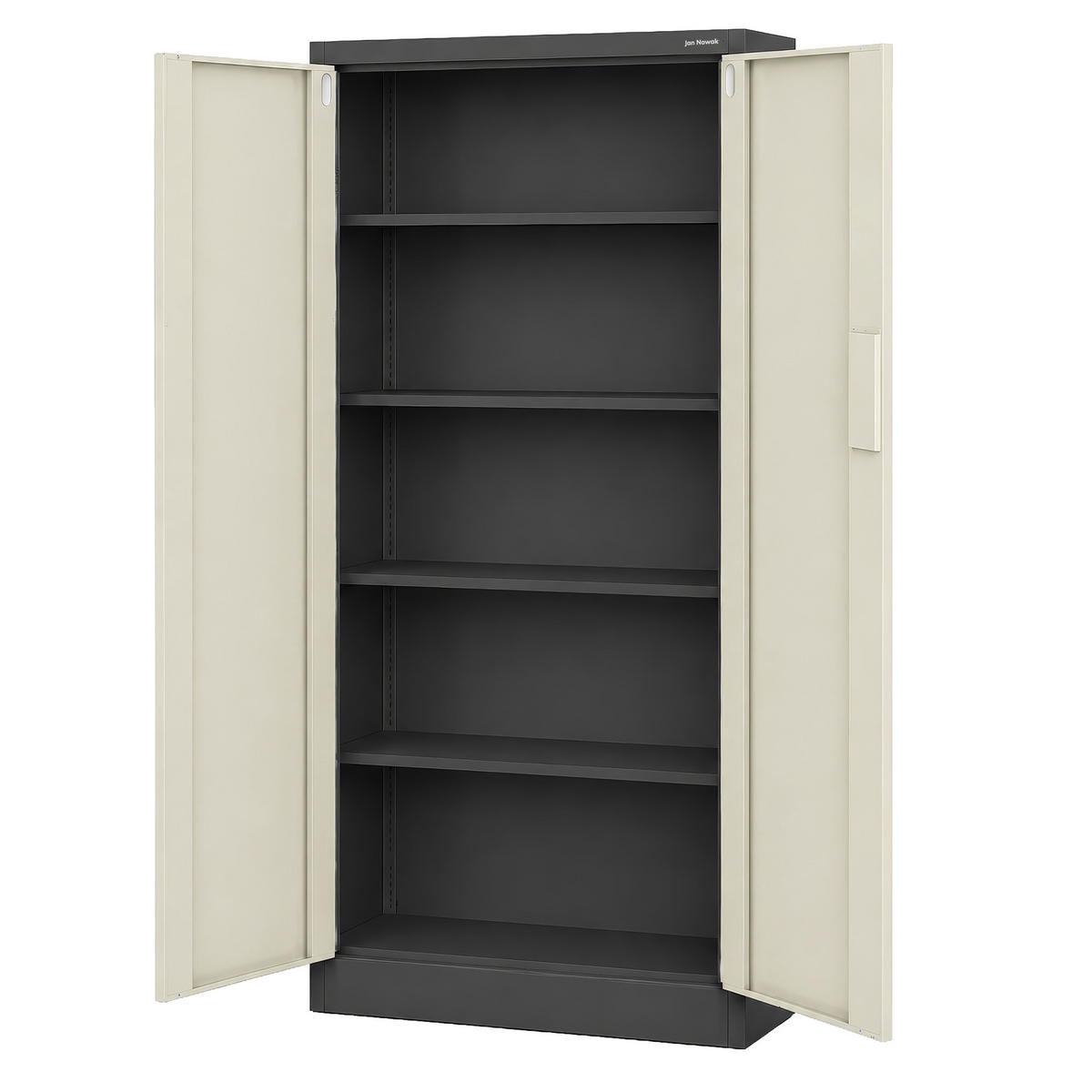 BÜROSCHRANK mit Zahlenschloss DANIEL 185x90x40 cm - Anthrazit/Sonoma Eiche, Metall (90/185/40cm) - Jan Nowak