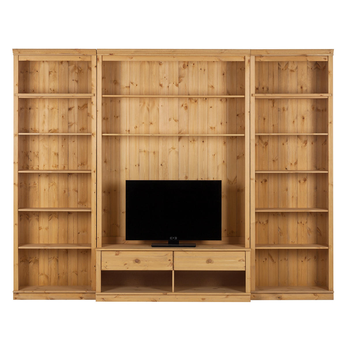 WOHWAND - Kiefer massiv - Typ A - Kieferfarben, Holz (288/223/45cm) - home24