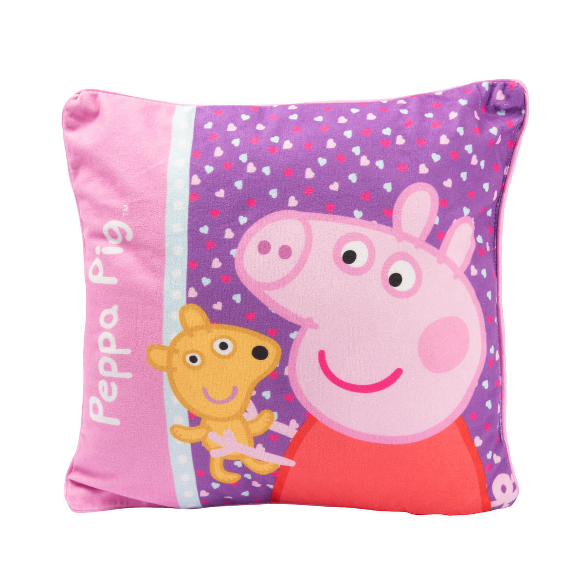 KINDERKISSEN Peppa Wutz Rosa 30 x 30 cm - Rosa, Textil (30/30cm) - United Labels