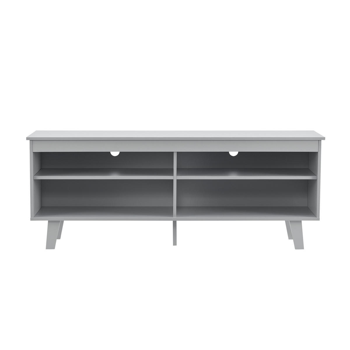 LOWBOARD Stenløse - Hellgrau, Holz/Holzwerkstoff (150/58/38cm) - [en.casa]