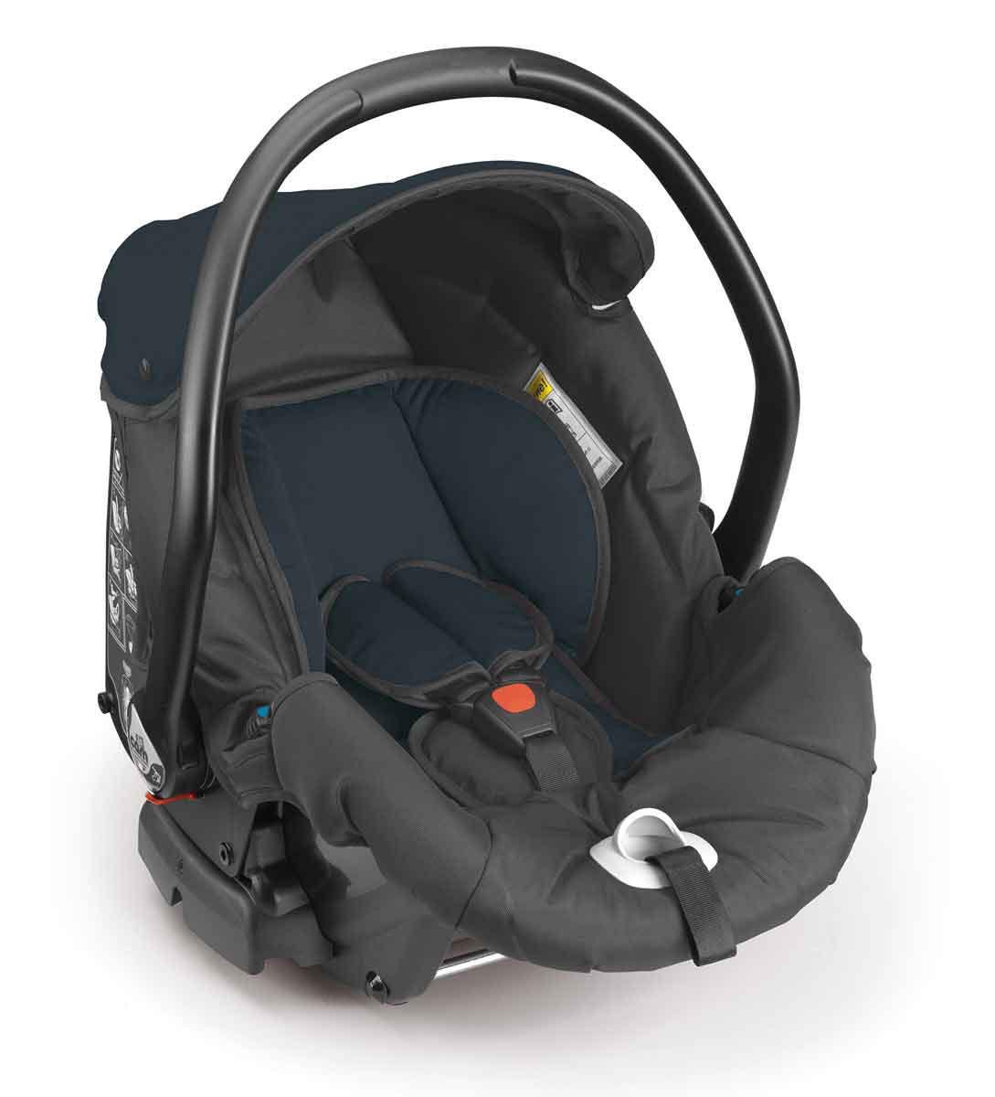 KOMBI-KINDERWAGEN 3-in-1 Cortina X3 tris inkl. Babyschale, Fusssack & Wickeltasche - Blau, Kunststoff (61/118/119cm) - Cam il Mondo del Bambino S.p.A.