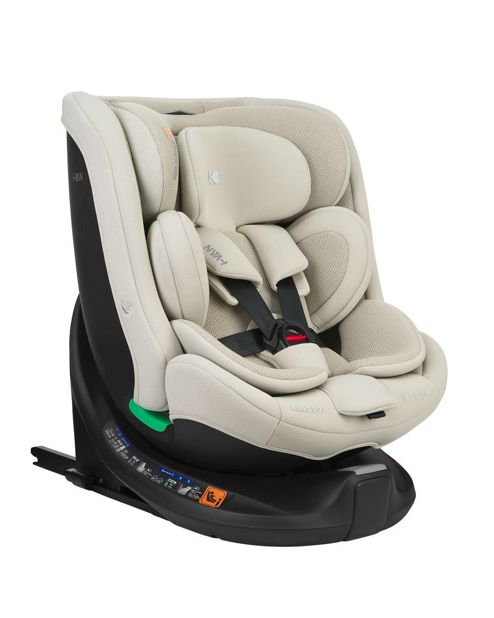 KINDERSITZ i-Van i-Size beige (40-150cm) Isofix Gruppe 0+/1/2/3 Kopfstütze - Beige, Kunststoff (43/58cm) - Kikka boo
