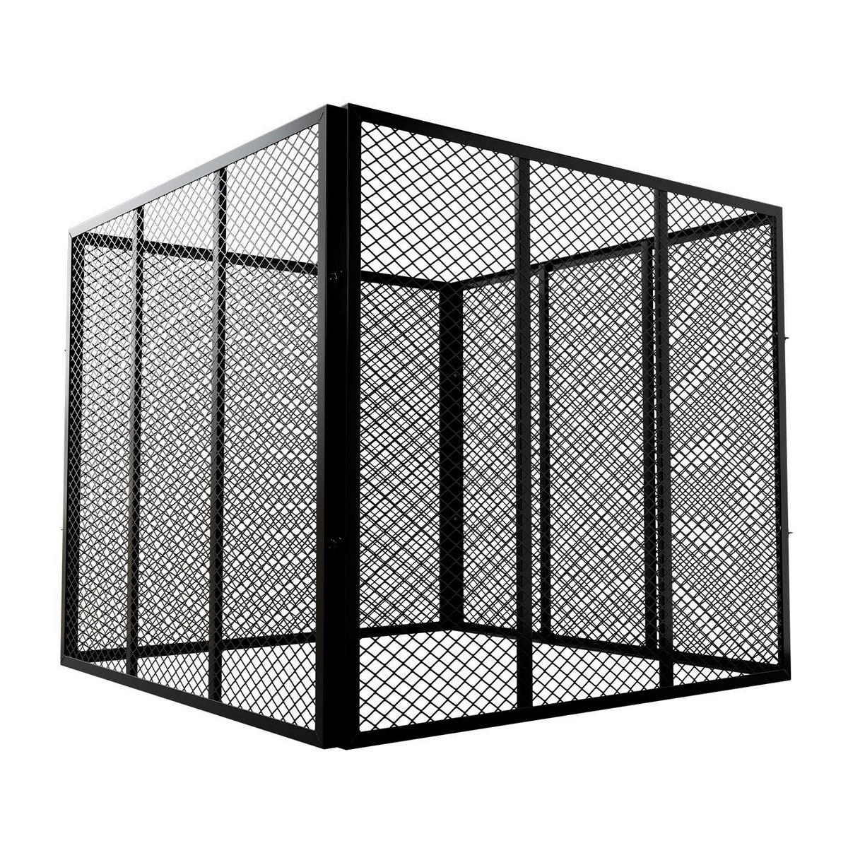 KOMPOSTER Metall schwarz 800L - Schwarz, Metall (100/80/100cm) - Juskys