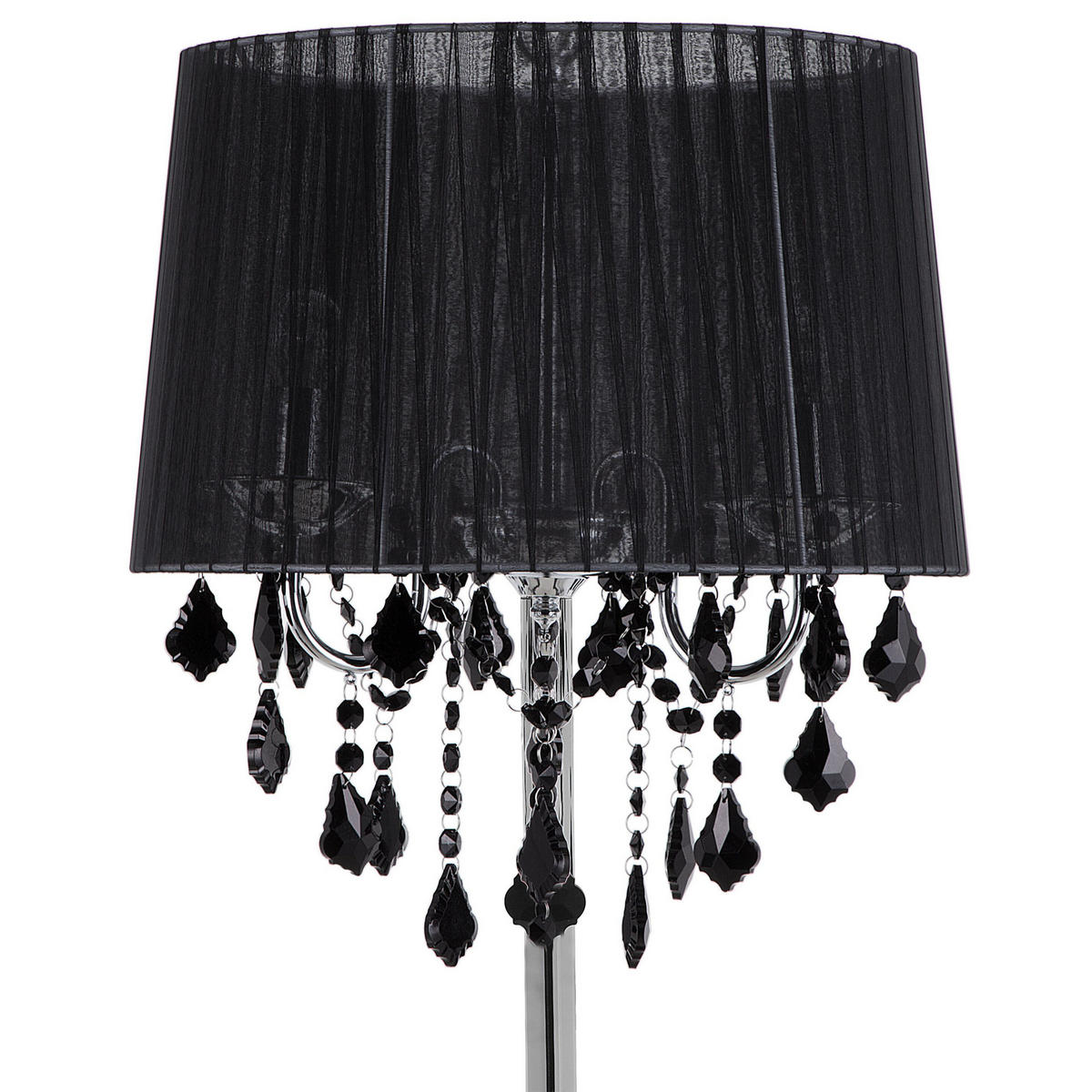 STEHLAMPE Evans 40/40/165 cm - Schwarz, Metall (40/40/165cm) - Beliani