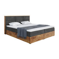 BOXBETT Lofty 2 - Schwarz, Holzwerkstoff/Textil (200/200cm) - Meblini