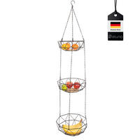 OBSTKORB, schwarz, Metall - Schwarz, Metall (126cm) - eluno