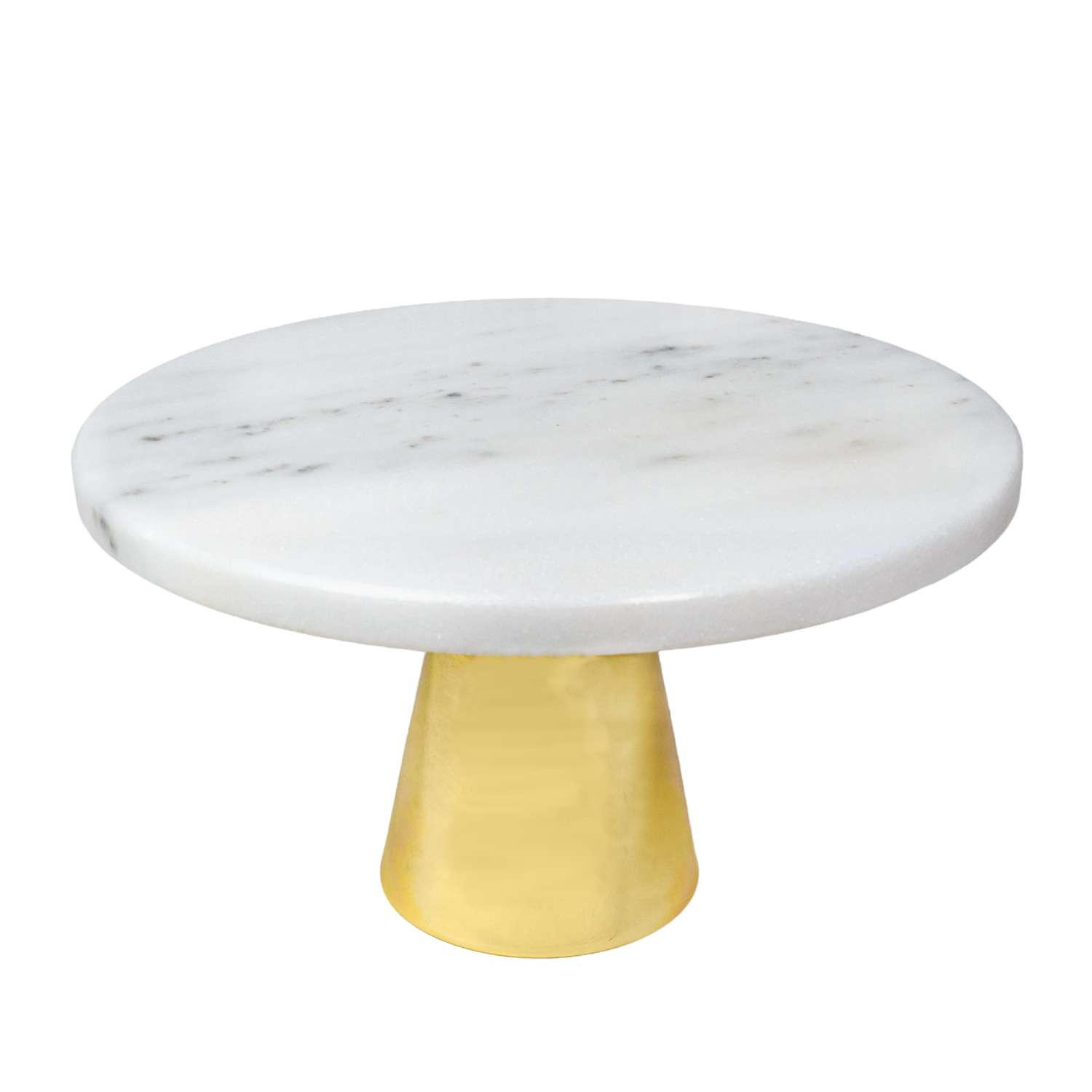 TORTENSTÄNDER - Weiß, Stein (20/11.3/20cm) - Intirilife