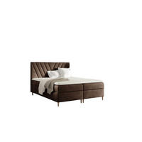 BOXBETT Espen Premium - Braun, Holzwerkstoff/Textil (140/200cm) - Fun Möbel