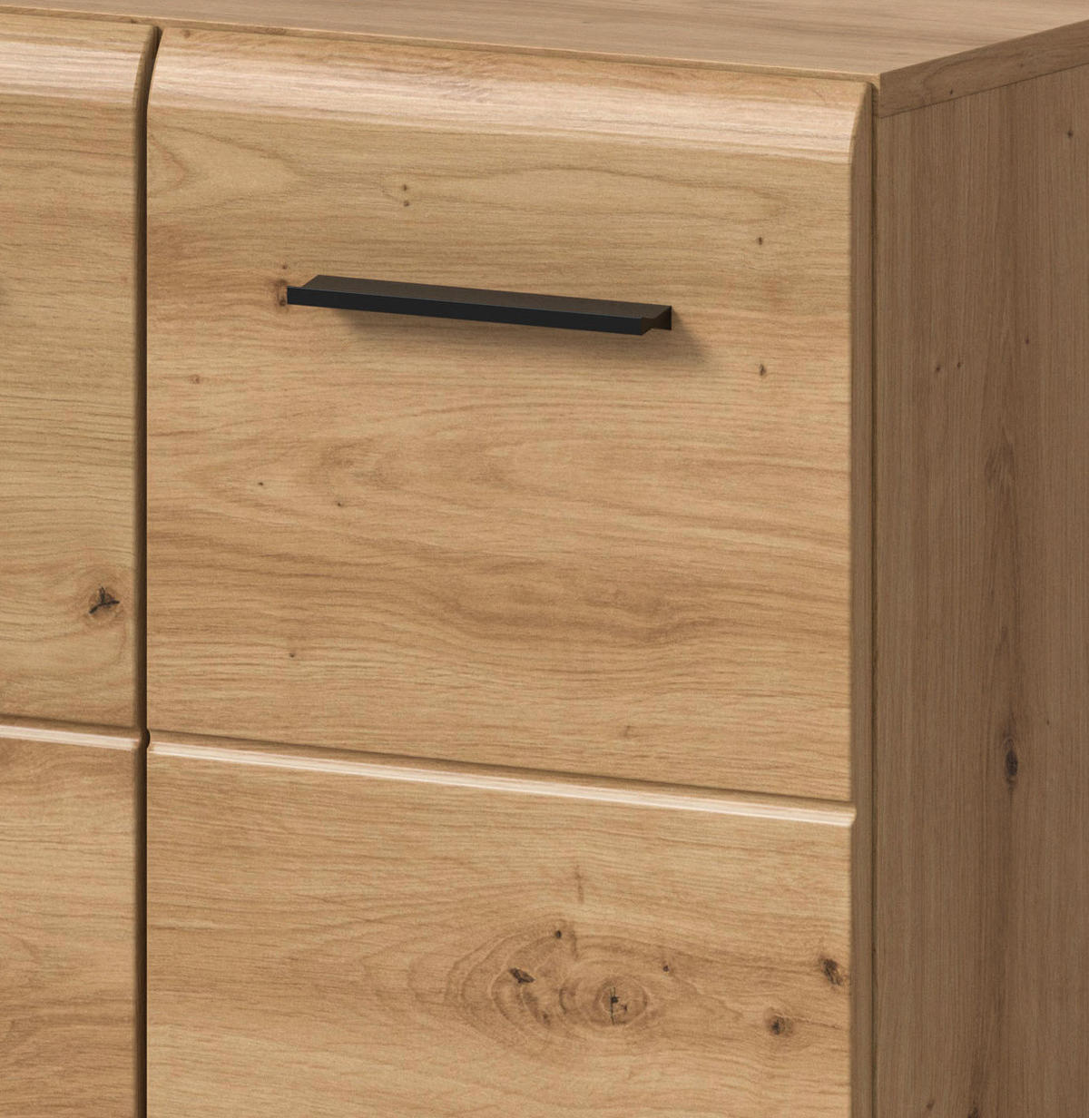 BADMÖBEL SET 2-teilig in Artisan Eiche, Badkombination 60 x 185 cm, Cover - Schwarz/Eiche Artisan, Glas/Holzwerkstoff (60/185/30cm) - Inn.Furn