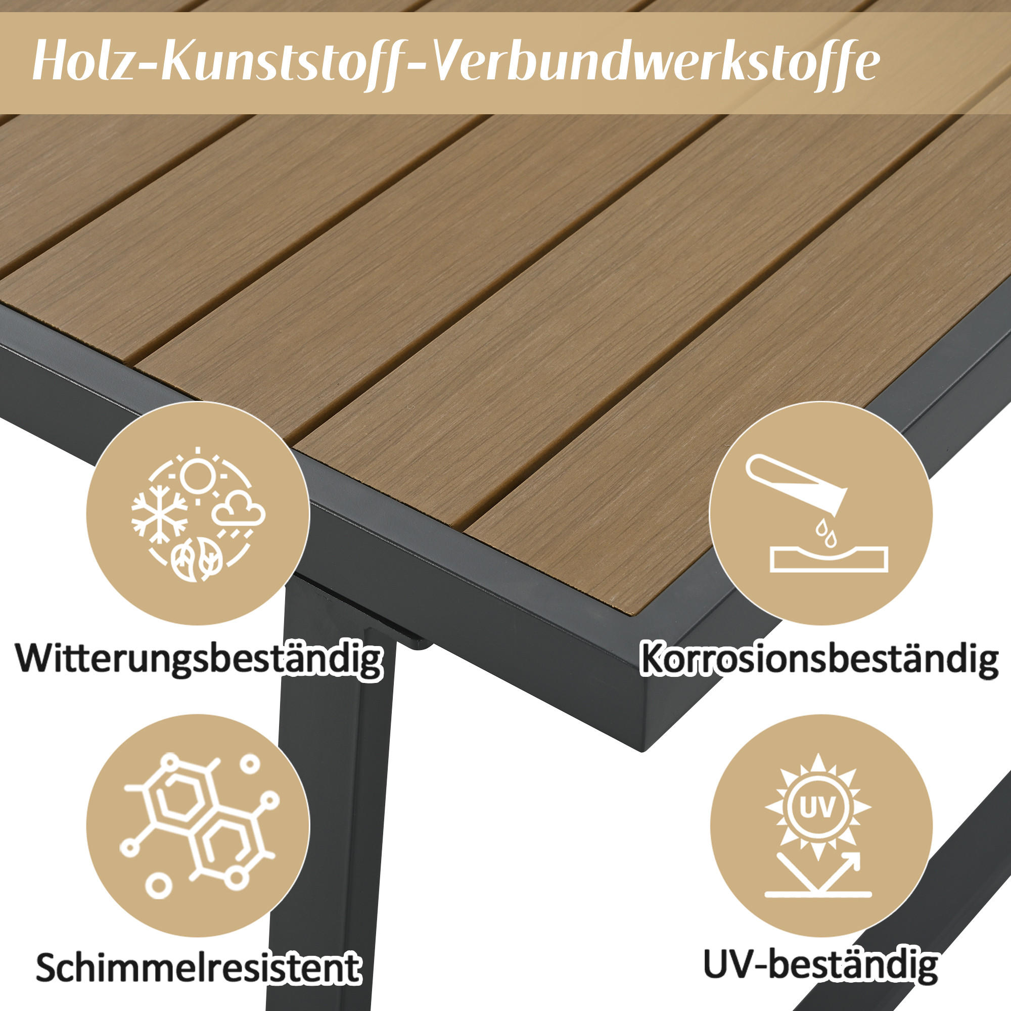Thumbnail - Flieks Essgruppe, Beige, Textil, Loungemöbel, Gartenlounge-Sets