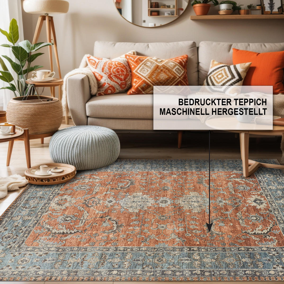 TEPPICH Soliel 200/300 cm - Multicolor, Textil (200/300cm) - Bamyum