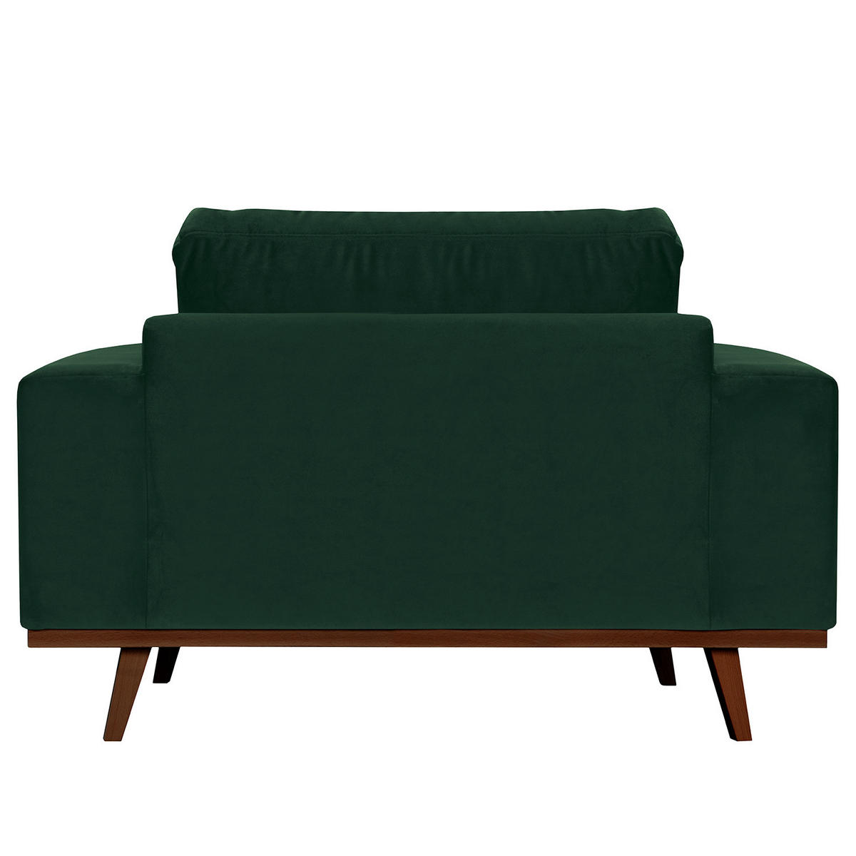 SESSEL - Buchefarben/Grün, Buchenholz/Textil (122/81/88cm) - home24