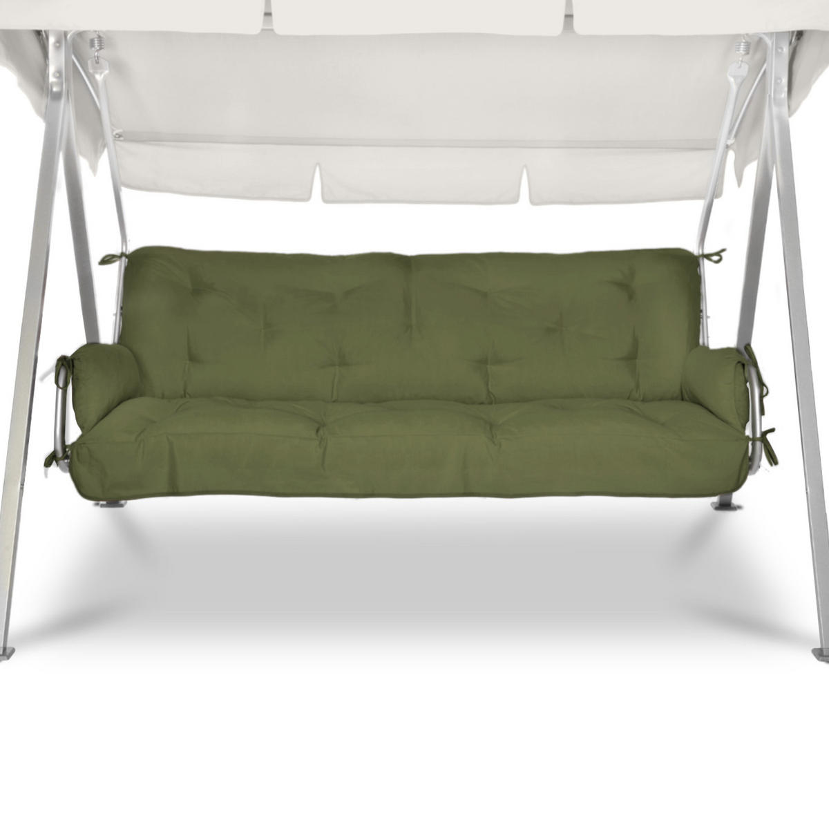 AUFLAGE für Hollywoodschaukel Flair HS 180x50x8cm Olivgrün - Olivgrün, Textil (50/180cm) - Beautissu 