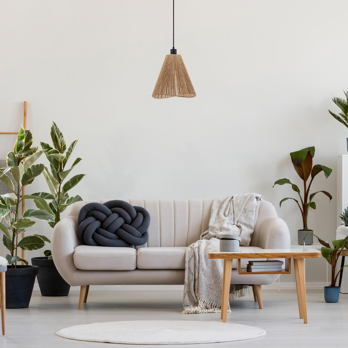 PENDELLEUCHTE Hugo - Schwarz, Metall (30.5/30.5/35cm) - Paco Home