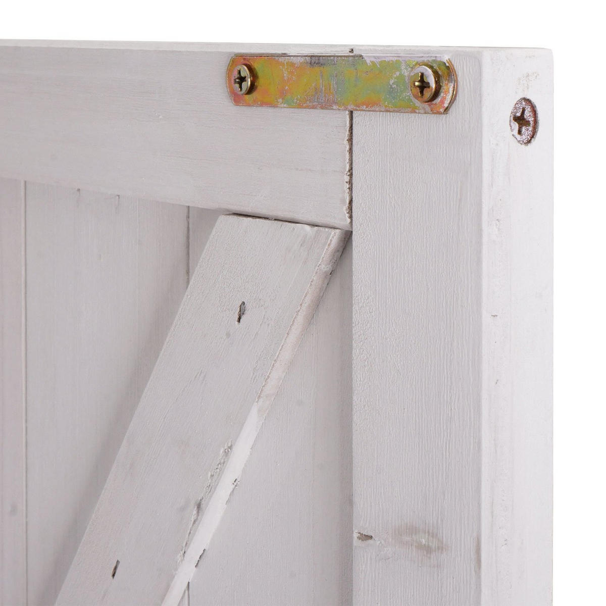 ZAHRADNÍ SKŘÍŇ S PRACOVNÍ DESKOU Bílá - bílá, dřevo (52/104/86cm) - MCW