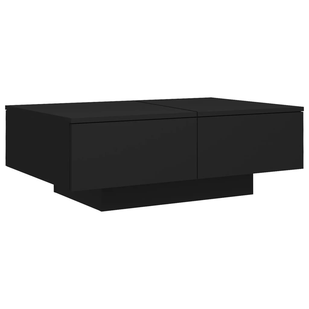 furnicato Couchtisch Schwarz 90x31x60 cm