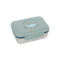 EDELSTAHL LUNCHBOX Adventure Bus 17,3 x 13,3 x 6,9 cm - Olivgrün, Metall (13.3/6.9/17.3cm) - Lässig