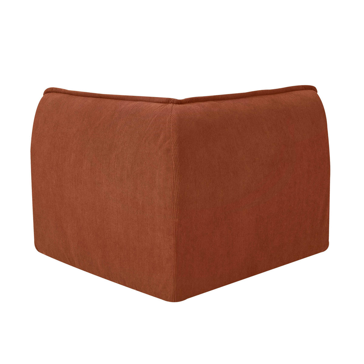 ECKSESSEL, Terrakotta - Rot, Textil (90/70/90cm) - Oviala