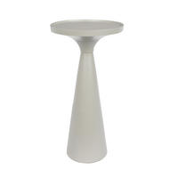 BEISTELLTISCH Flos Rund 28 cm Grau - Grau, Metall (28/28/56cm) - Zuiver