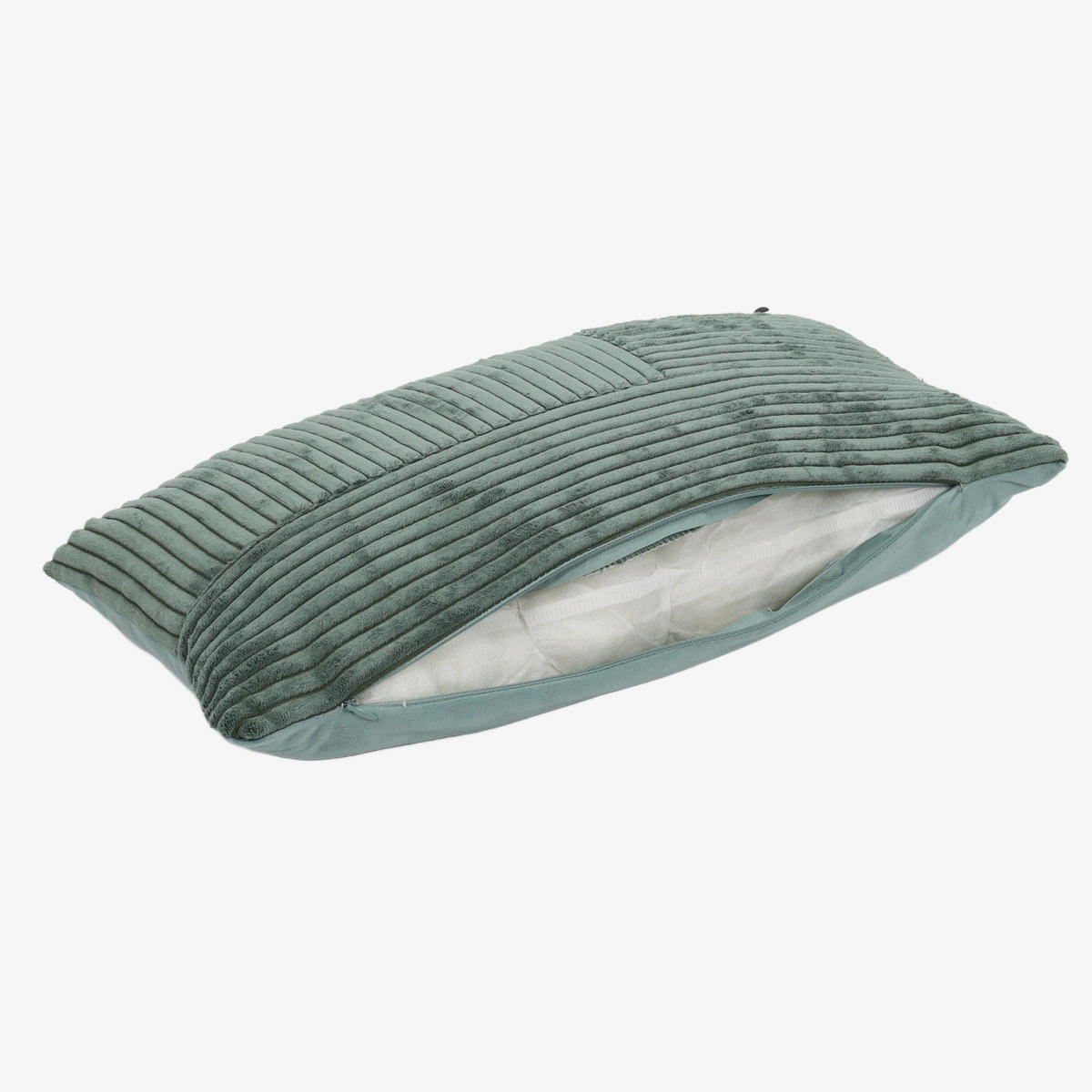 KISSEN mit Patchwork aus Kordsamt 50/30/4 cm - Blau, Textil (30/50cm) - Home Styling Collection