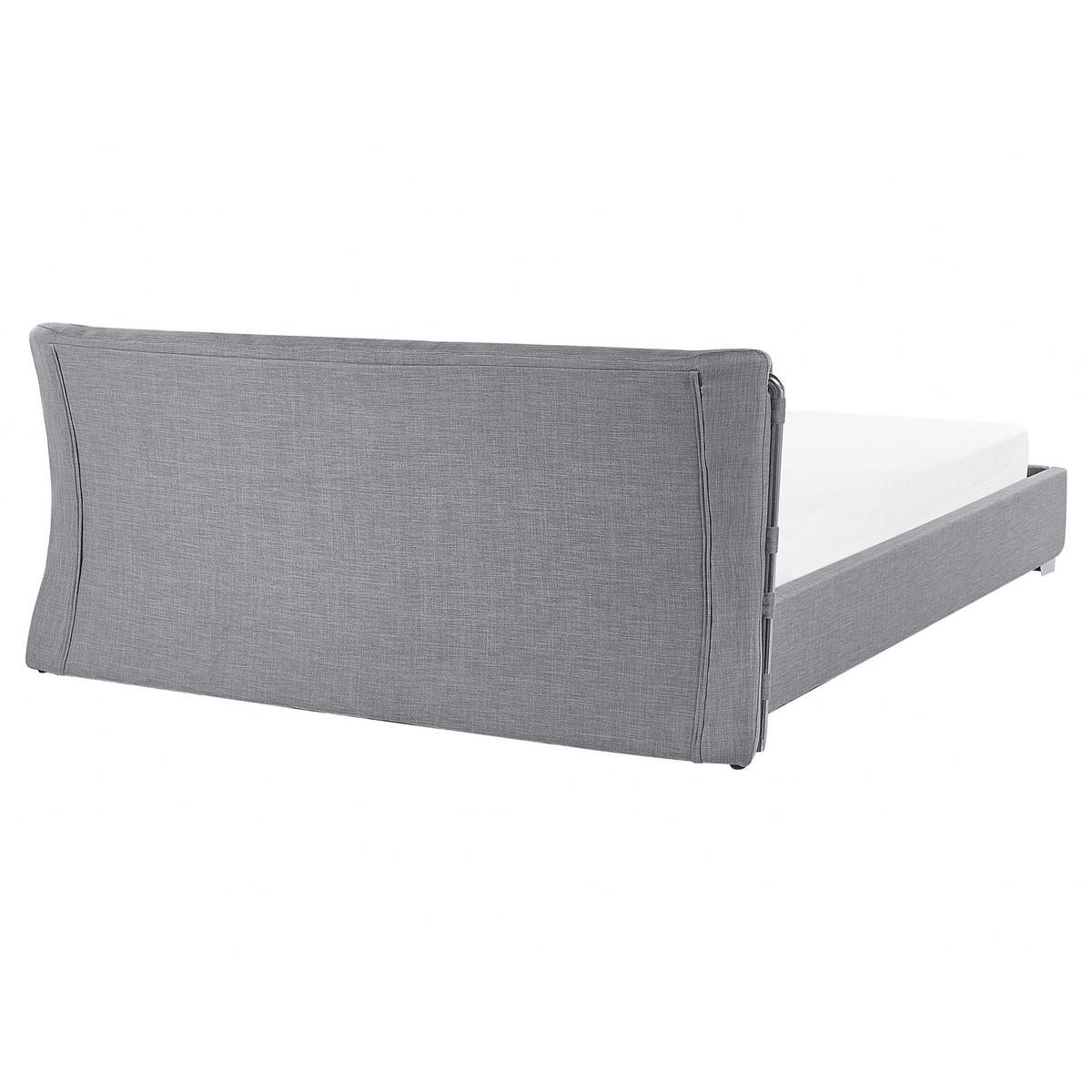 POLSTERBETT 160/200cm Grau Paris - Grau, Textil (160/200cm) - Beliani
