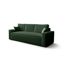 SOFA AMBRO Poso 14 mit Schlaffunktion, Grün, Sofa mit Stauraum - Grün, Textil (90/85/230cm) - Bedante