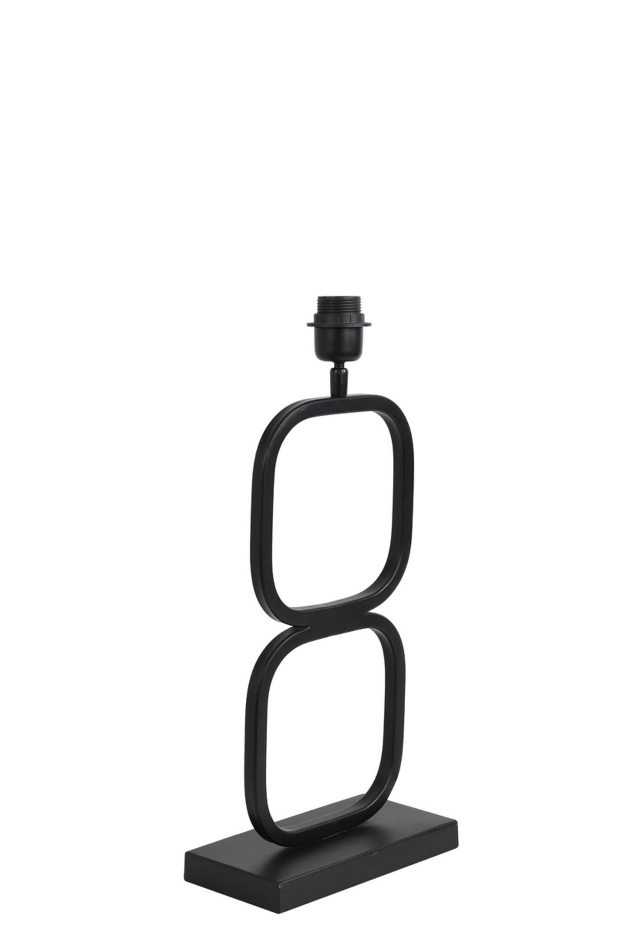 LAMPENFUSS Lutika Schwarz 23/11,5/46 cm - Schwarz, Metall (23/11.5/46cm) - Light & Living