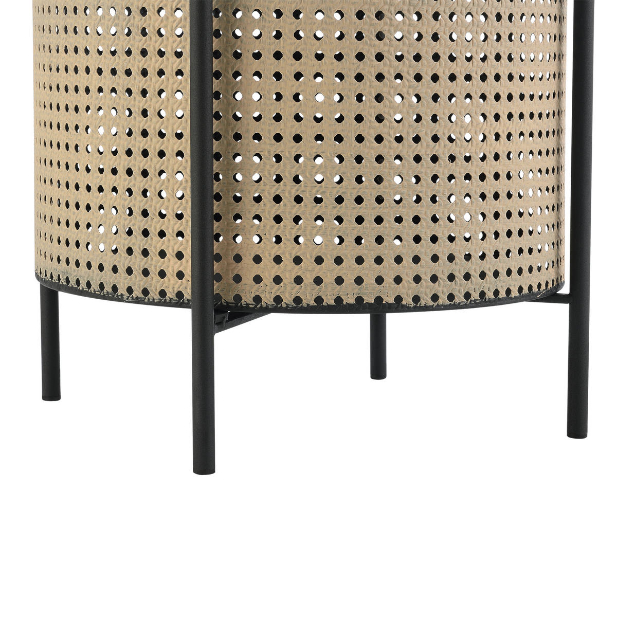 BEISTELLTISCH Beaumont - Schwarz, Metall (35/35/45cm) - [en.casa]