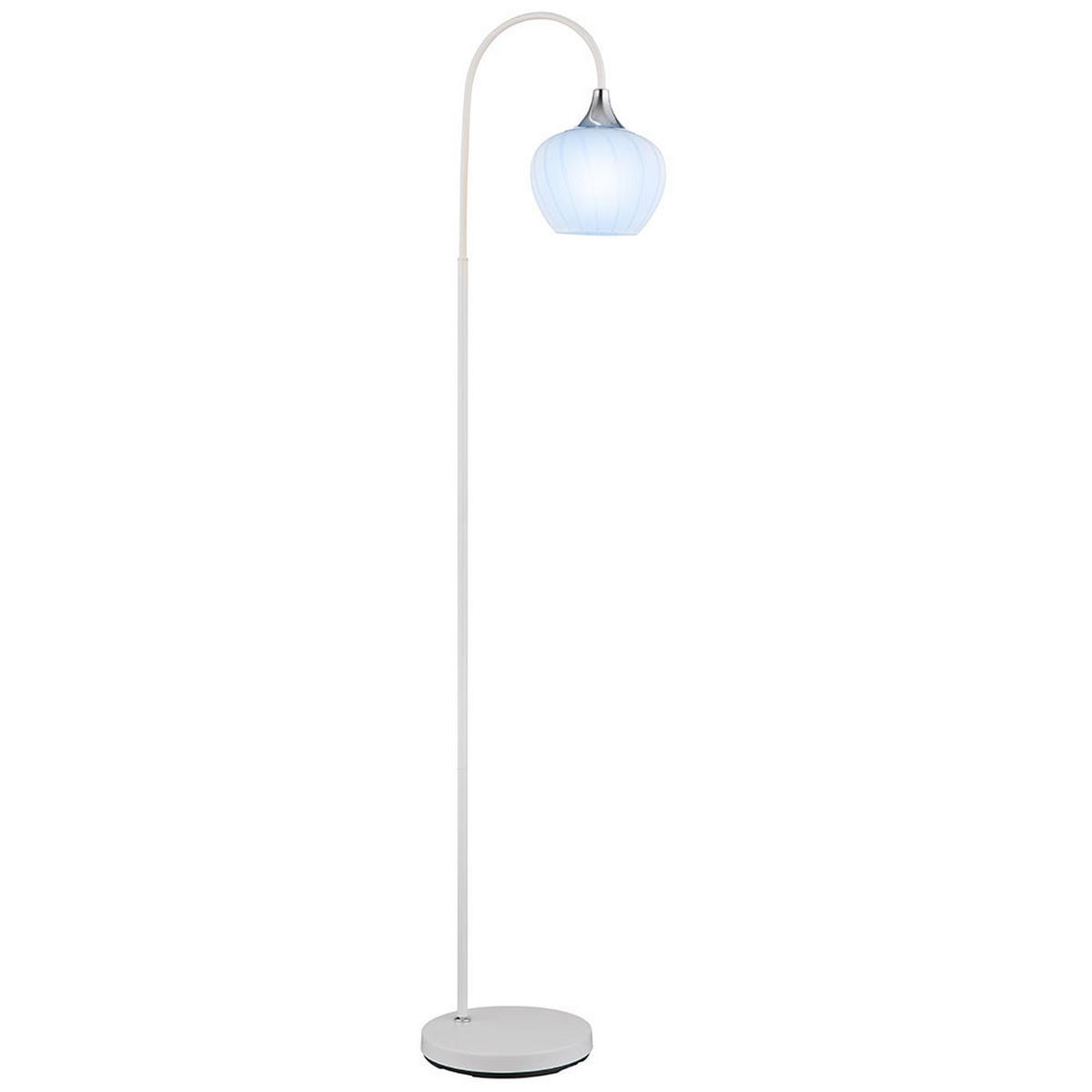 LED STEHLEUCHTE MAXY Glas Weiß - Weiß, Glas (39/25/150cm) - Globo Lighting