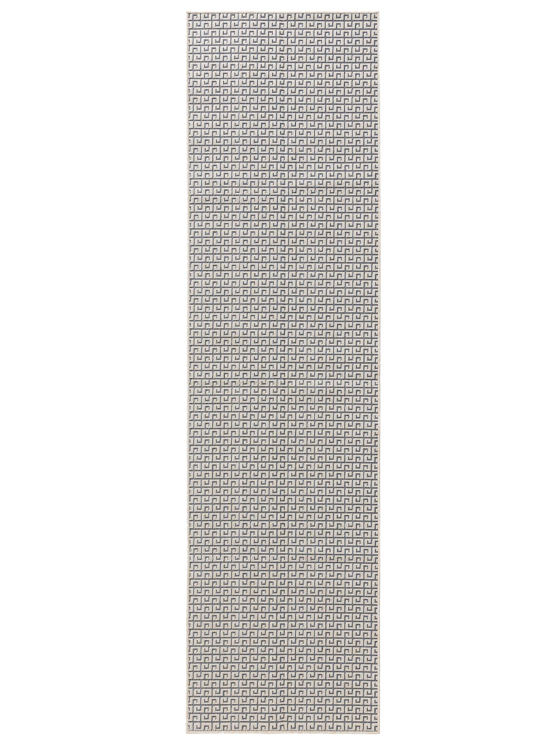 Outdoorteppich Lou Weiß 70x200 cm - Weiß, Kunststoff (70/200cm) - benuta