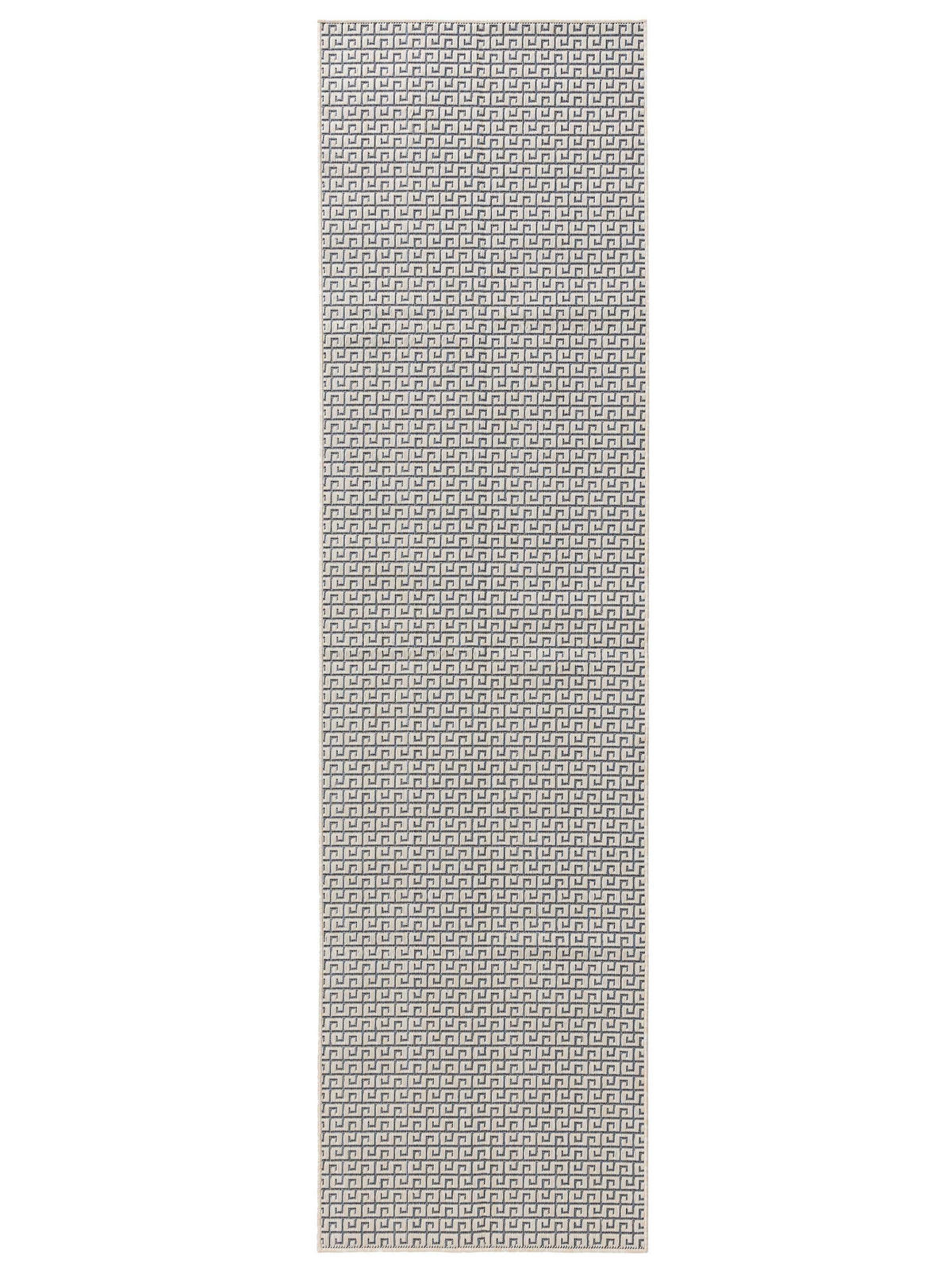 Outdoorteppich Lou Weiß 70x200 cm - Weiß, Kunststoff (70/200cm) - benuta