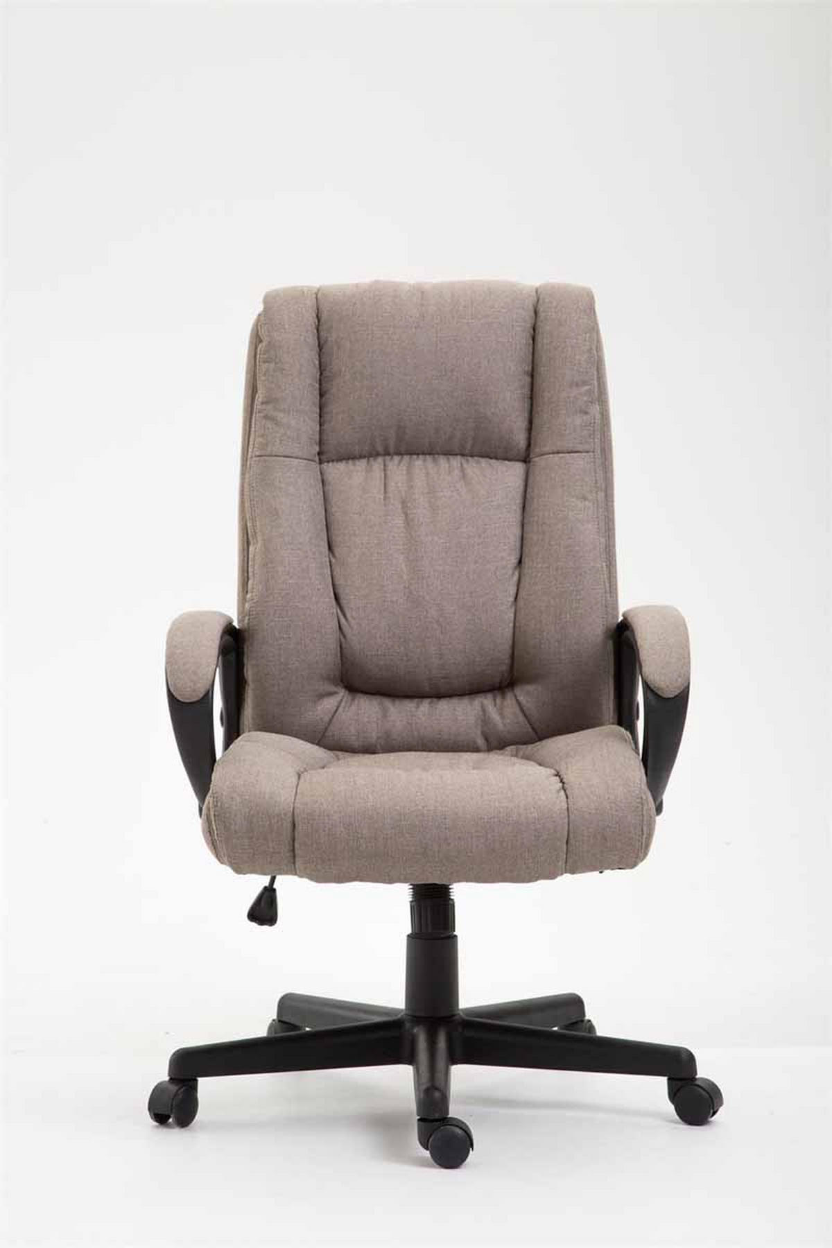 DREHSTUHL Stoff Taupe - Taupe/Schwarz, Kunststoff/Textil (66/106/70cm) - CLP