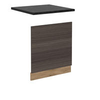 GESCHIRRSPÜLBLENDE R-Line Edelgrau 60 cm , AP Anthrazit - Honigeiche/Eiche Wotan, Holzwerkstoff (60/57.2/1.6cm) - Vicco