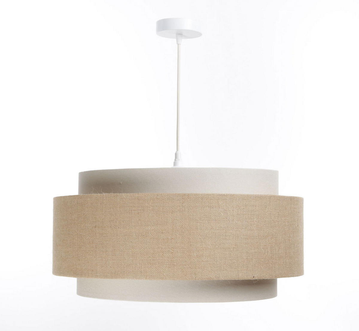 HÄNGELEUCHTE Beige 50/25 cm - Beige, Kunststoff (50/1.5/25cm) - ONZENO