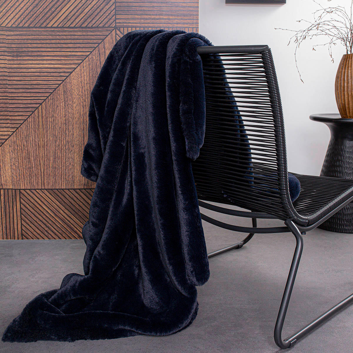 KUSCHELDECKE Winter Spirit 150/125 cm - Dunkelblau, Textil (125/150cm) - Today