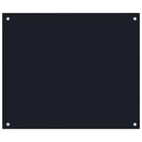 KÜCHENRÜCKWAND Glas - 70x60cm Schwarz | Küche Spritzschutz Wandschutz Glasplatte - Schwarz, Glas (70/60/0.6cm) - DELUKE