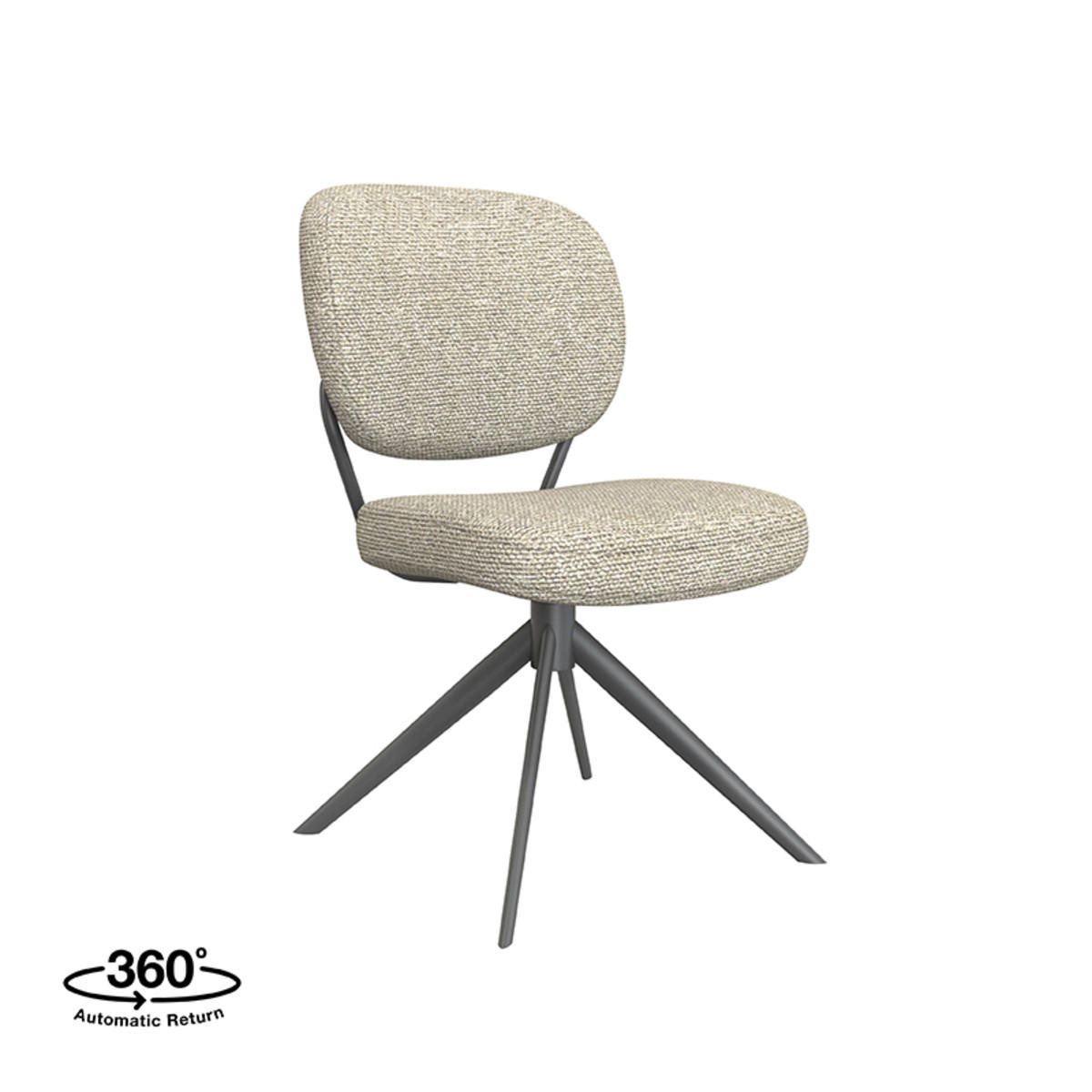 ESSZIMMERSTUHL Geneva Beige 63/49/90 cm 2er-Set - Beige, Textil (49/90/63cm) - LABEL51