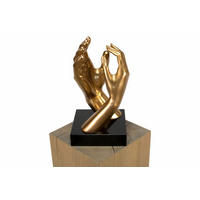 SKULPTUR Gold 21/41 cm - Goldfarben, Stein (4.85/41/21cm) - KUNSTLOFT