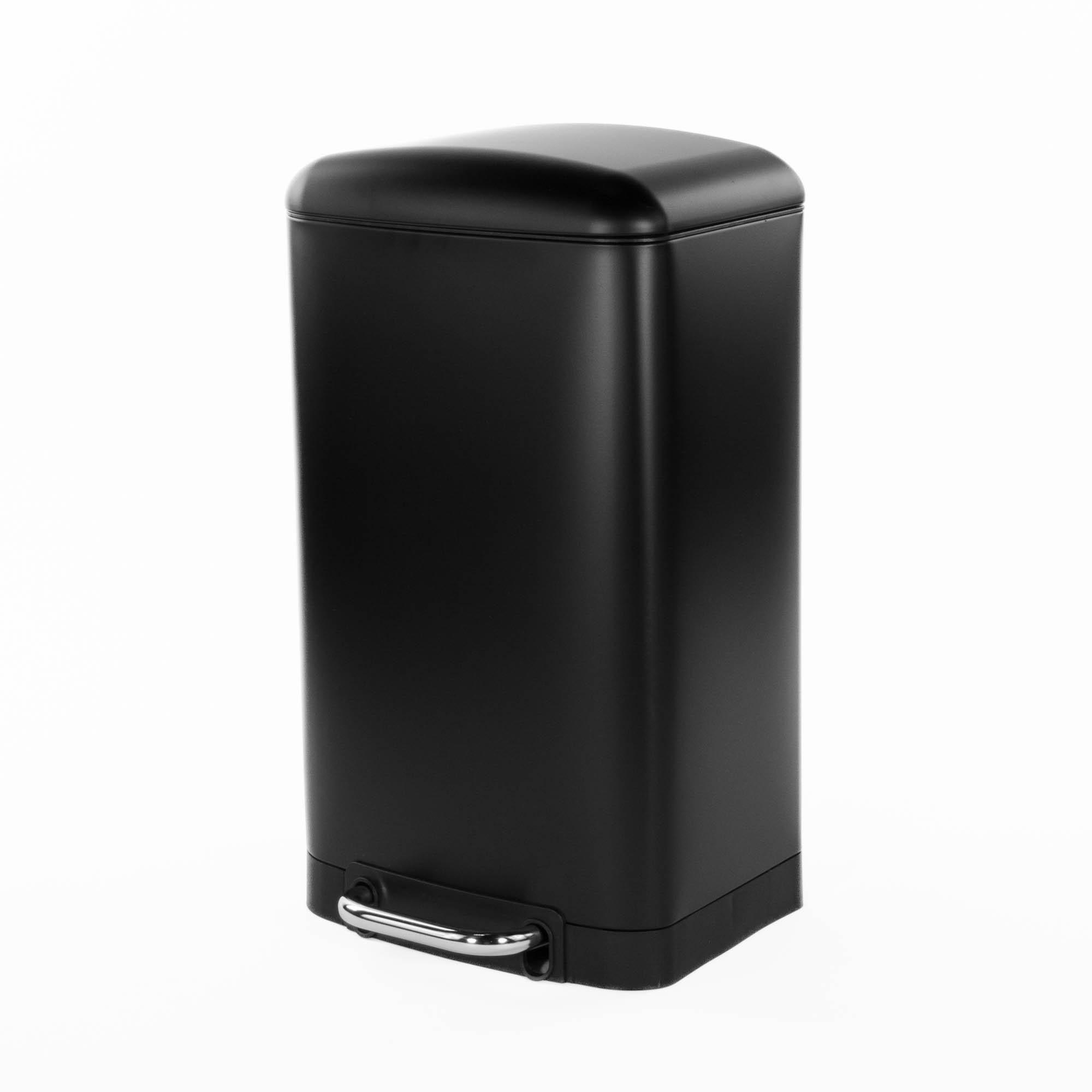 MÜLLEIMER mit Pedal Ariane 20 l 30/29,5/53,3 cm - Schwarz, Metall (29.5/53.3/30cm) - 5five Simply Smart