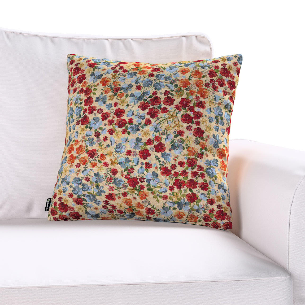 Thumbnail - Dekoria Kissenhülle, Rot, Textil, Floral, 43x43 cm, Oeko-Tex®, Wohntextilien, Bezüge, Kissenbezüge