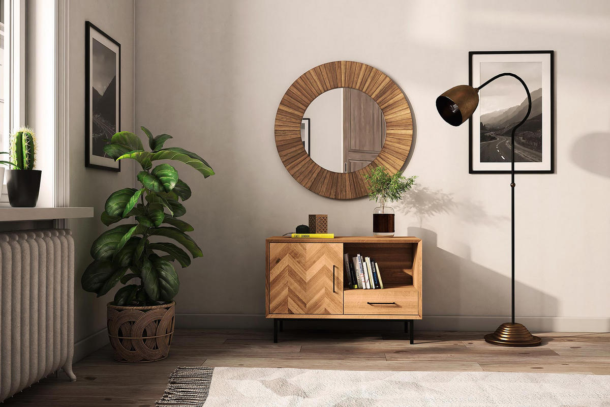 KOMMODE LEON Wildeiche - Wildeiche, Holz (97/65/45cm) - byoak