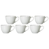 KAFFEETASSEN Bianco weiß 430 ml 6er Set - Weiß, Keramik (0.43L) - Ritzenhoff Breker