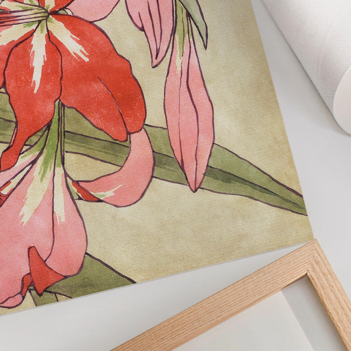 POSTER - 42x29 cm (A3) - Hannah Borger Overbeck - Amaryllis - Grün, Textil (42/29.7/0.1cm) - TULUP