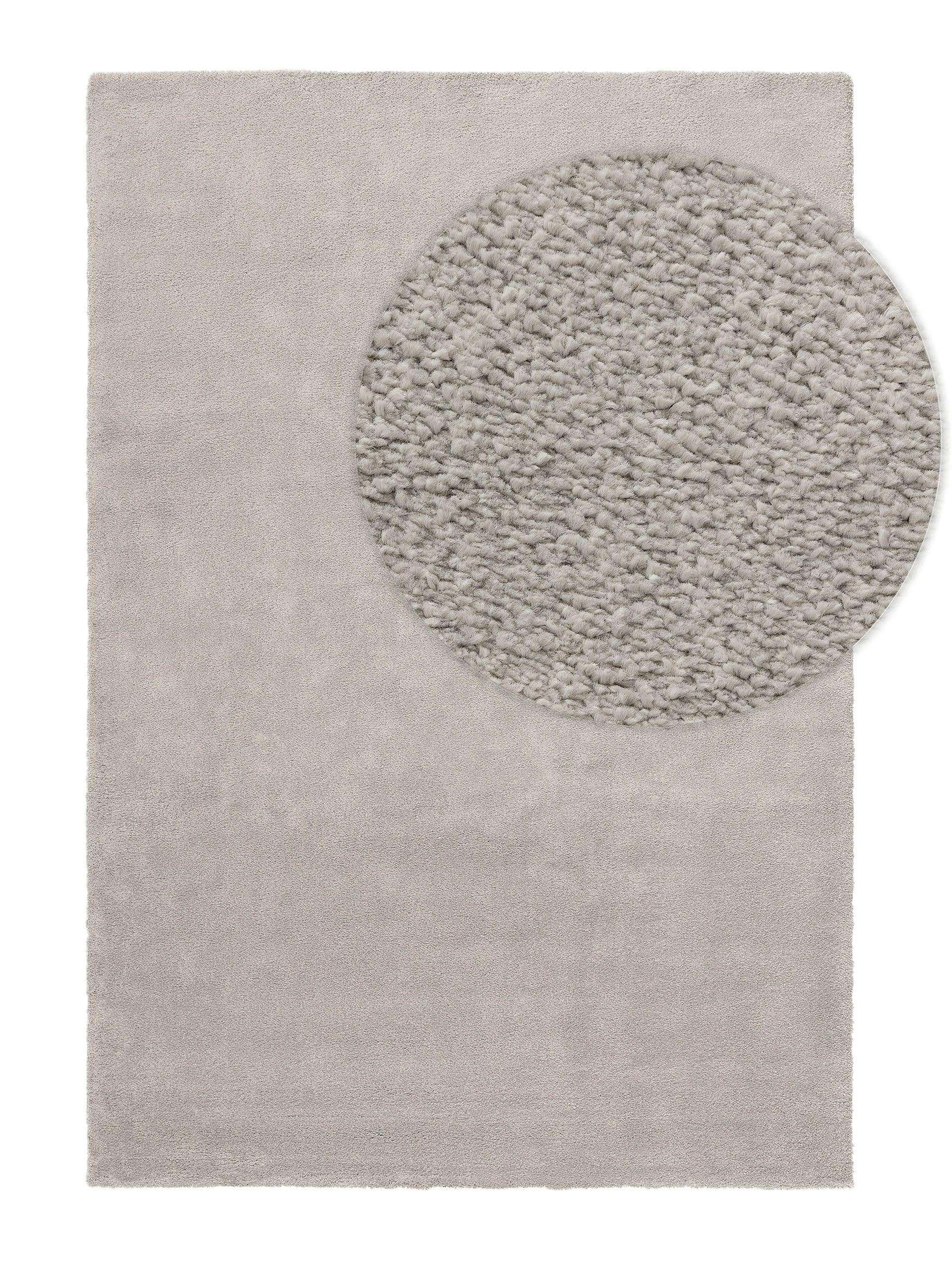 TEPPICH Tacoma Hellgrau 80x150 cm - Hellgrau, Textil (80/150cm) - benuta Nest