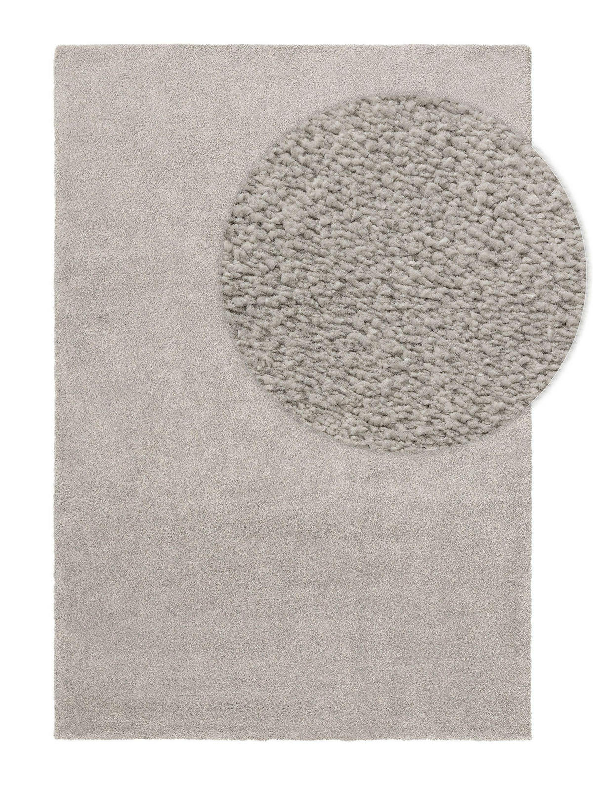 TEPPICH Tacoma Hellgrau 240x340 cm - Hellgrau, Textil (240/340cm) - benuta Nest