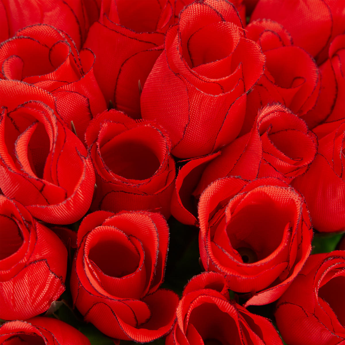 48XKUNSTROSEN - Multicolor, Textil (26cm) - Relaxdays